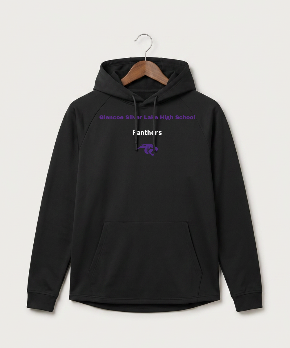 Glencoe Silver Lake High School Athletics - Black Hoodie - Full Front