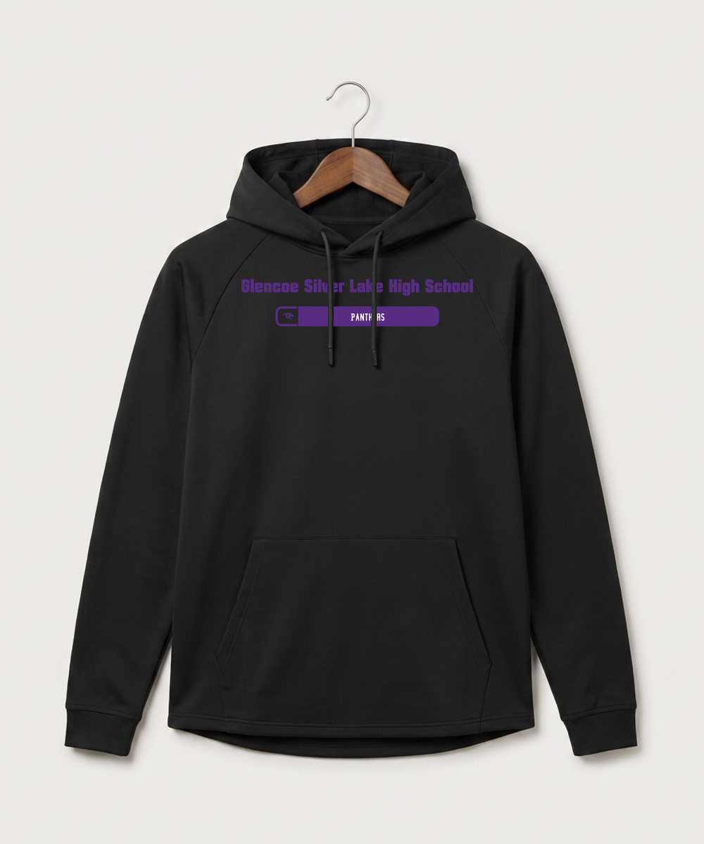 Glencoe Silver Lake High School Athletics - Black Hoodie - Full Front