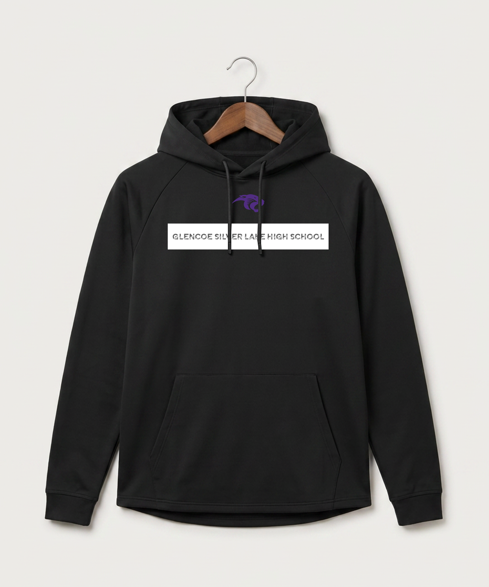 Glencoe Silver Lake High School Athletics - Black Hoodie - Full Front