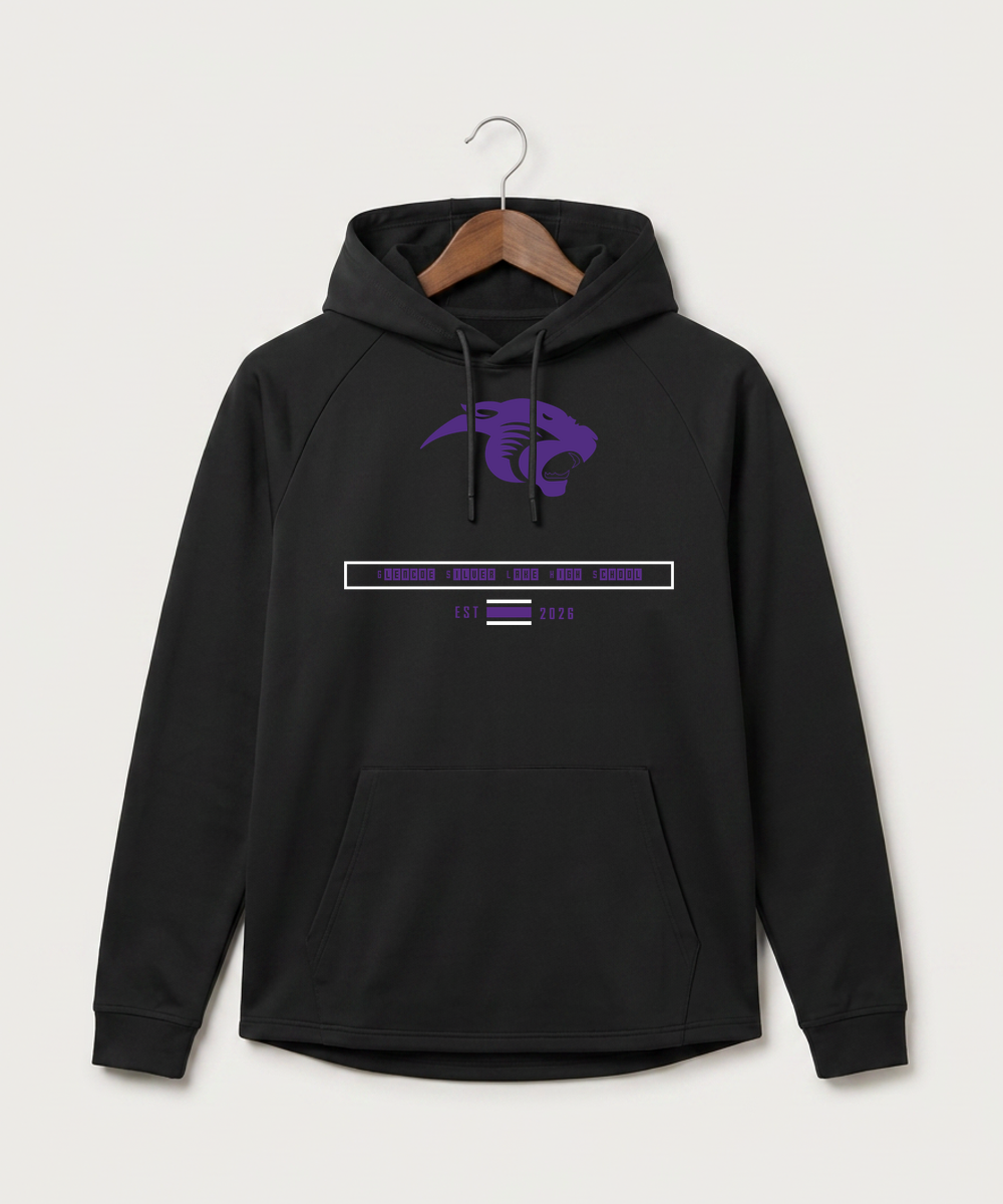 Glencoe Silver Lake High School Athletics - Black Hoodie - Full Front