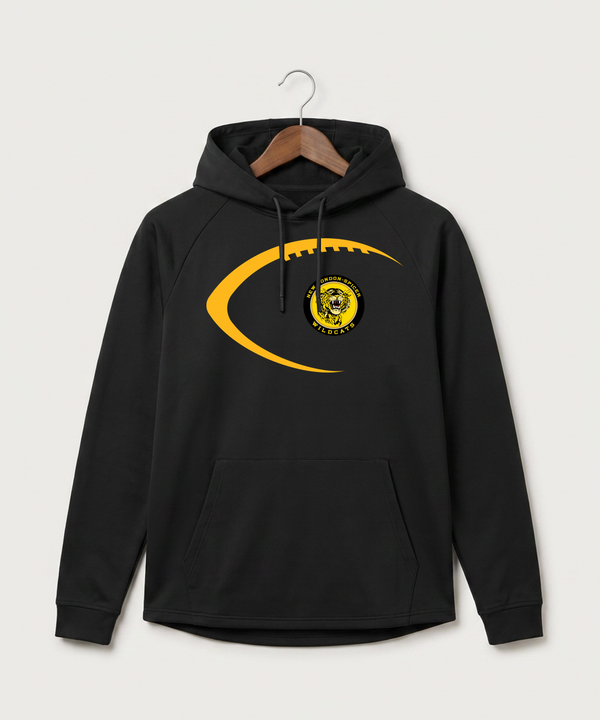 New London Spicer High School Football (Boys) - Black Hoodie - Full Front