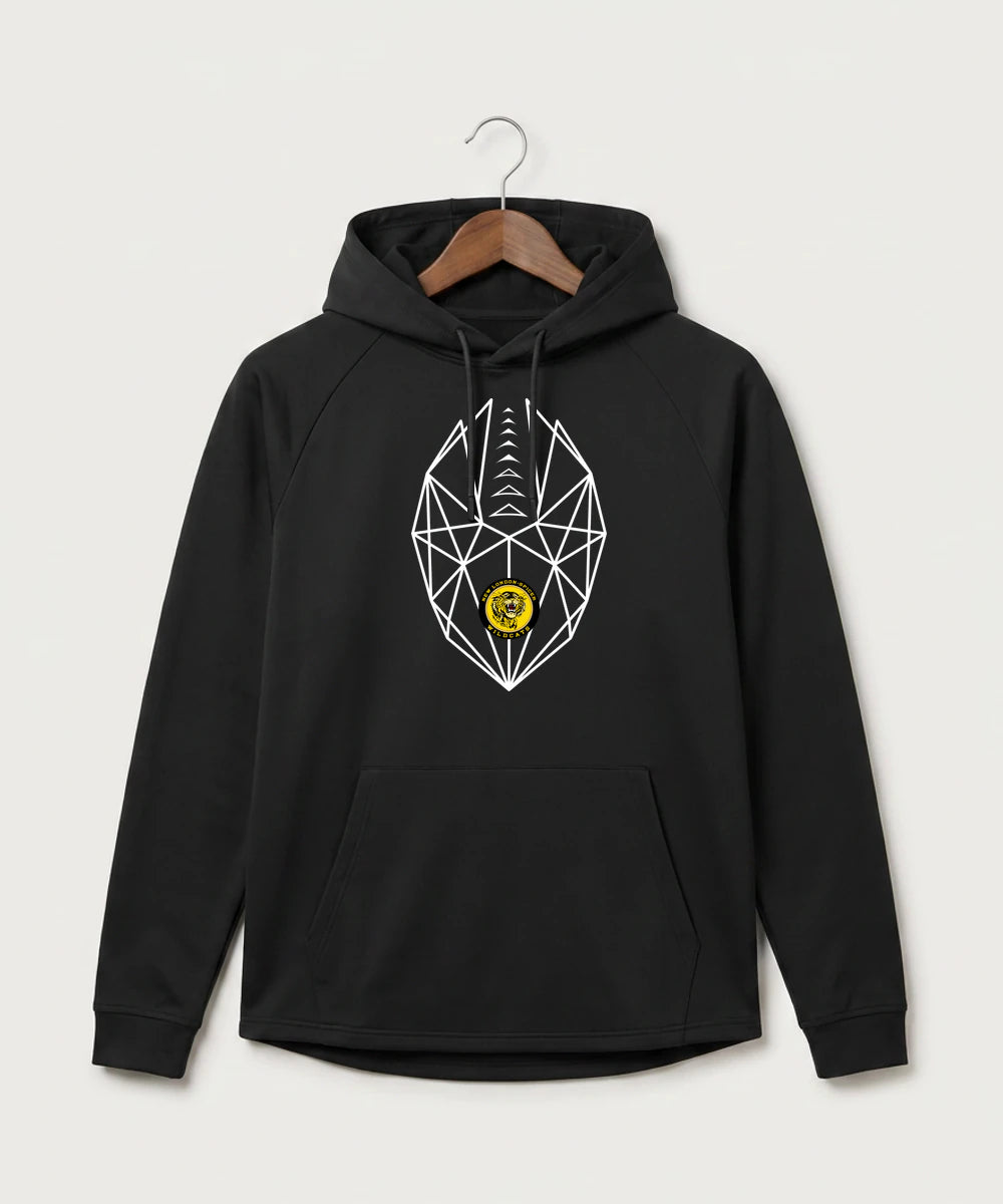 New London Spicer High School Football (Boys) - Black Hoodie - Full Front