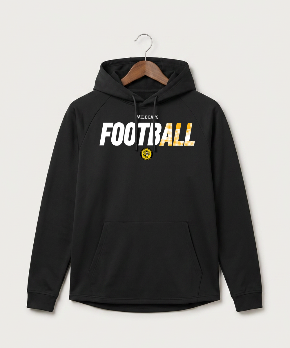 New London Spicer High School Football (Boys) - Black Hoodie - Full Front