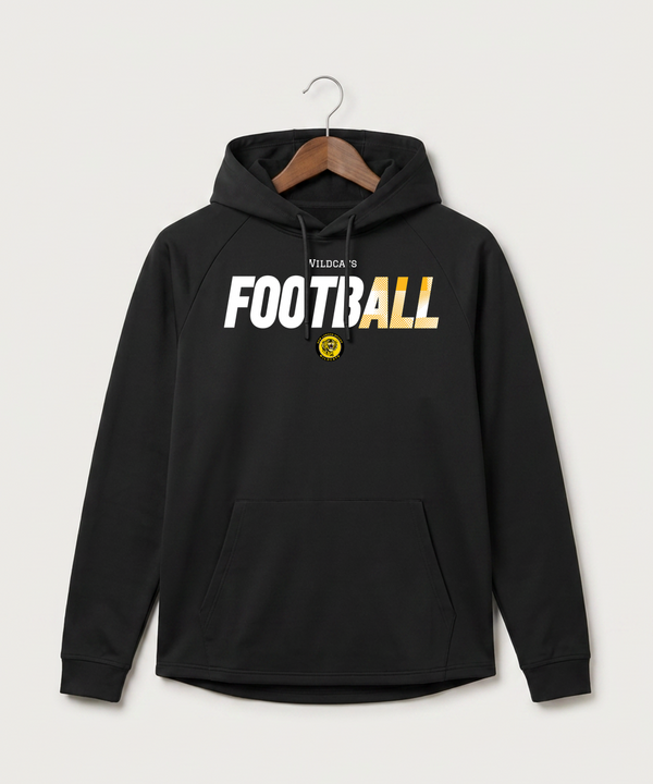 New London Spicer High School Football (Boys) - Black Hoodie - Full Front