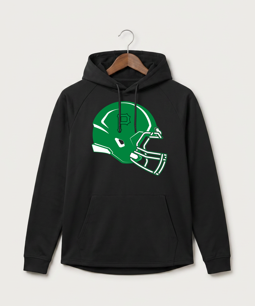 Pipestone Area High School Football (Boys) - Black Hoodie - Full Front