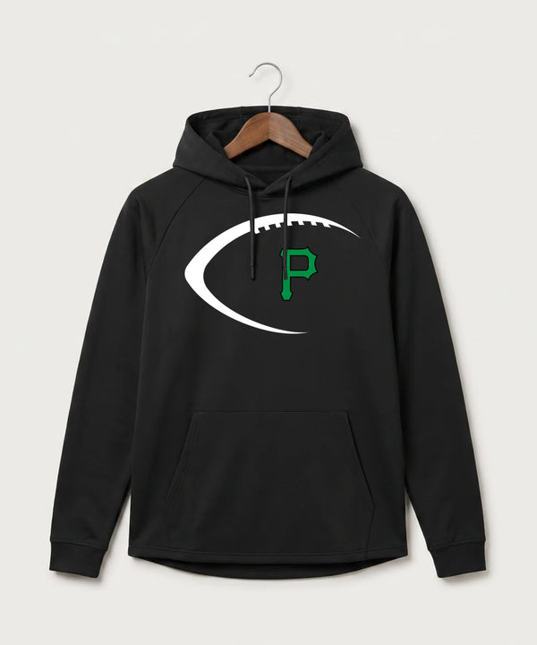Pipestone Area High School Football (Boys) - Black Hoodie - Full Front