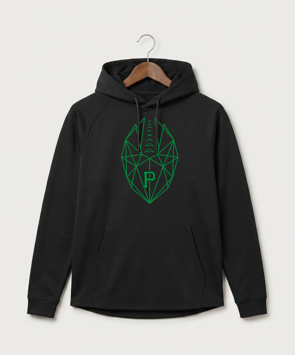 Pipestone Area High School Football (Boys) - Black Hoodie - Full Front
