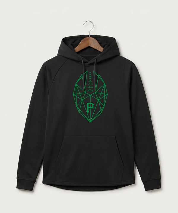 Pipestone Area High School Football (Boys) - Black Hoodie - Full Front