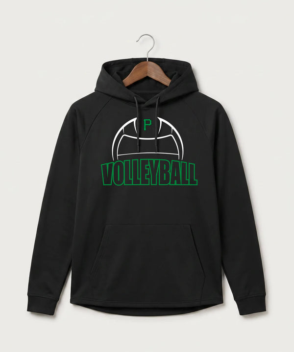 Pipestone Area High School Volleyball (Girls) - Black Hoodie - Full Front