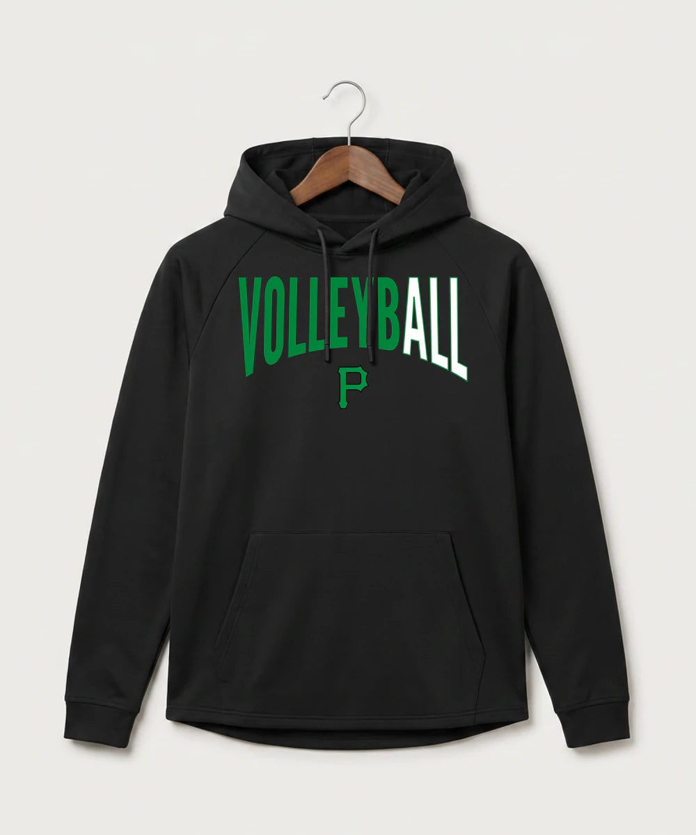 Pipestone Area High School Volleyball (Girls) - Black Hoodie - Full Front
