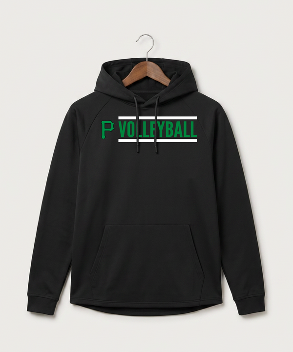 Pipestone Area High School Volleyball (Girls) - Black Hoodie - Full Front