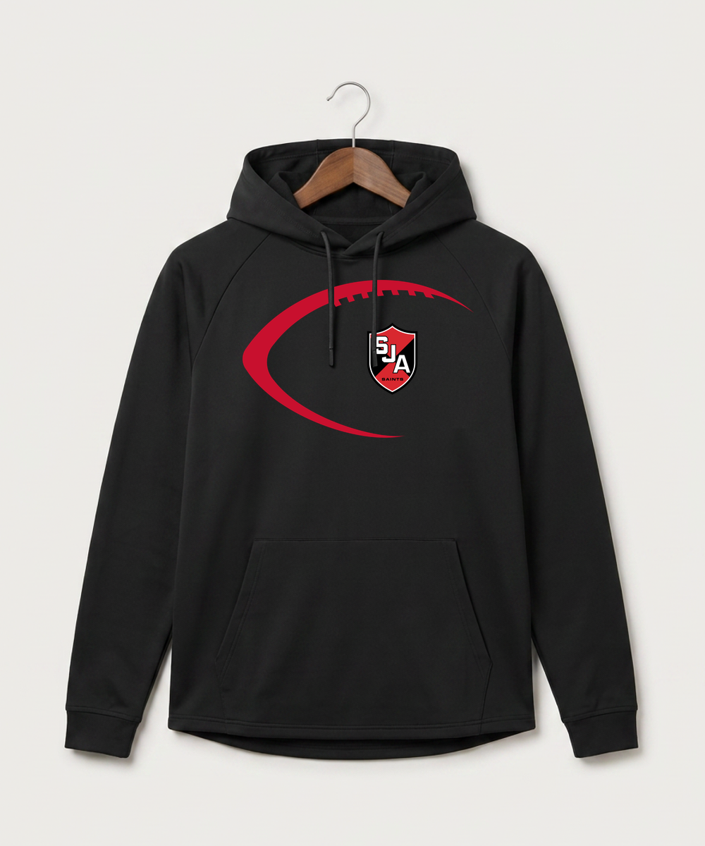 Saint James High School Football (Boys) - Black Hoodie - Full Front