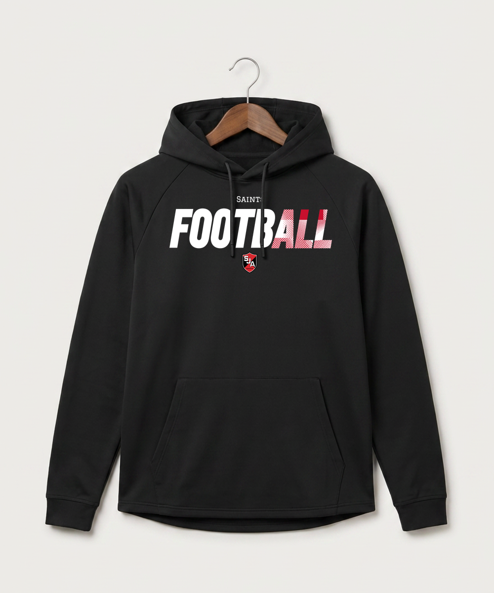 Saint James High School Football (Boys) - Black Hoodie - Full Front