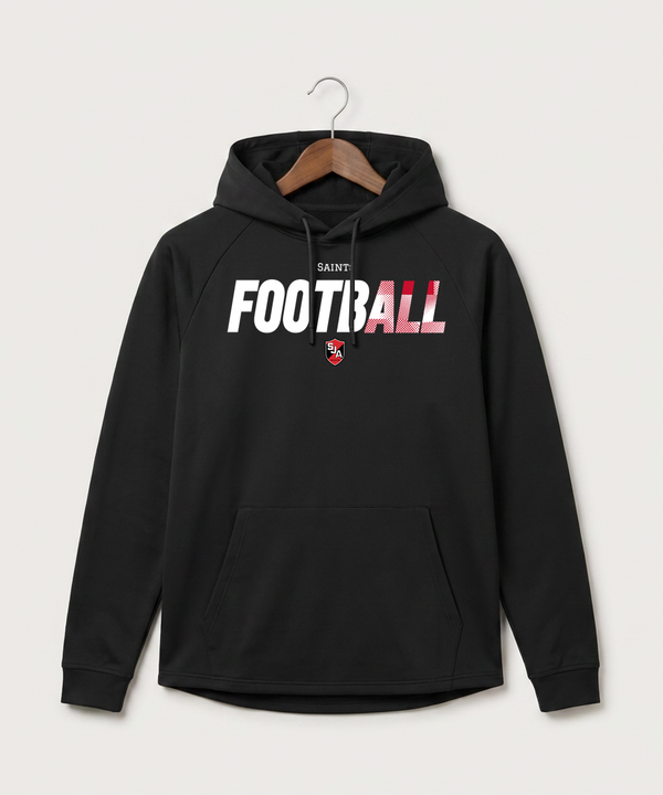 Saint James High School Football (Boys) - Black Hoodie - Full Front