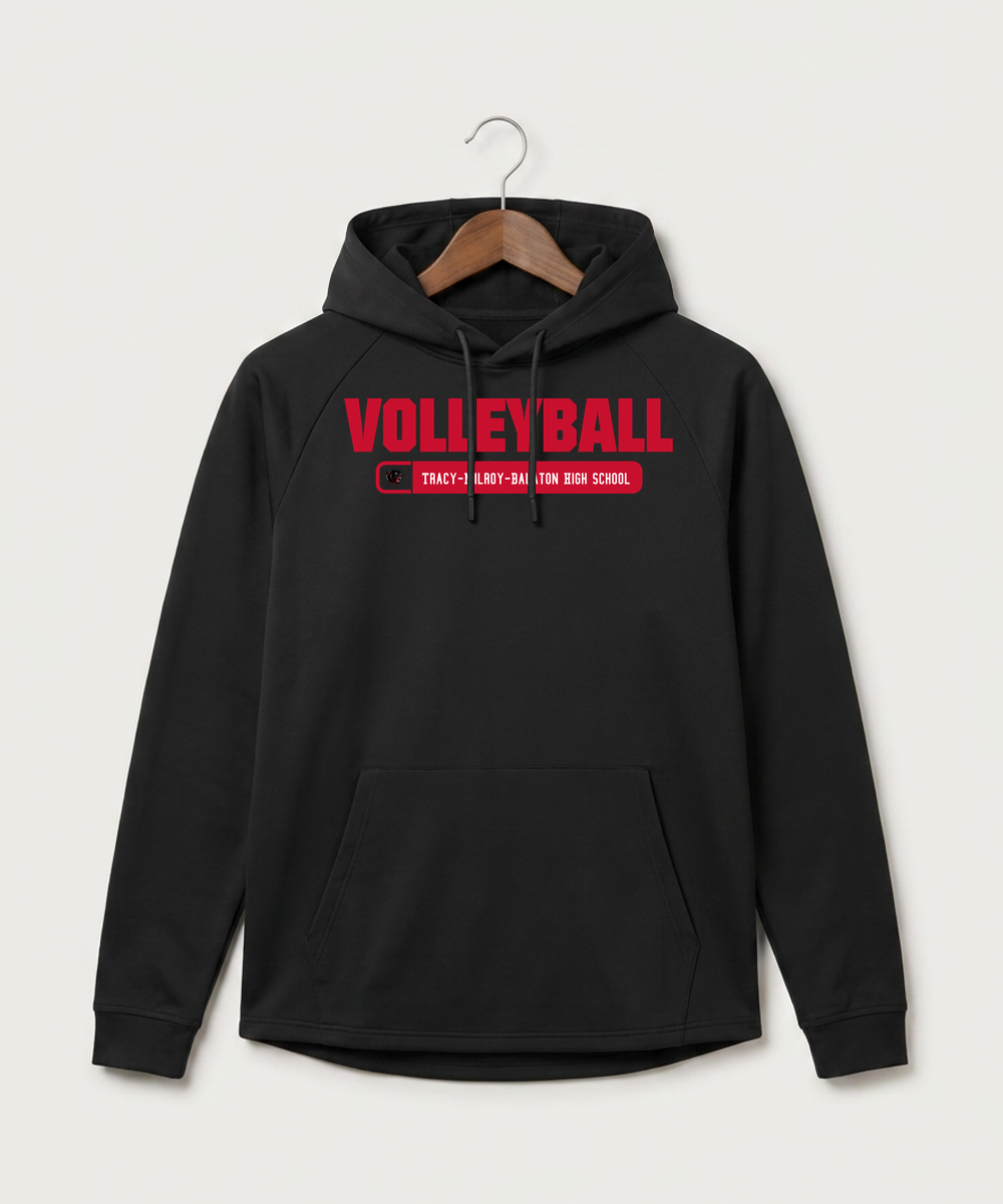 Tracy-Milroy-Balaton High School Volleyball (Girls) - Black Hoodie - Full Front