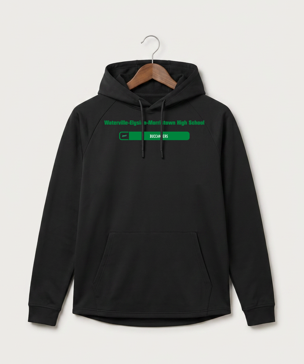 Waterville-Elysian-Morristown High School Football (Boys) - Black Hoodie - Full Front