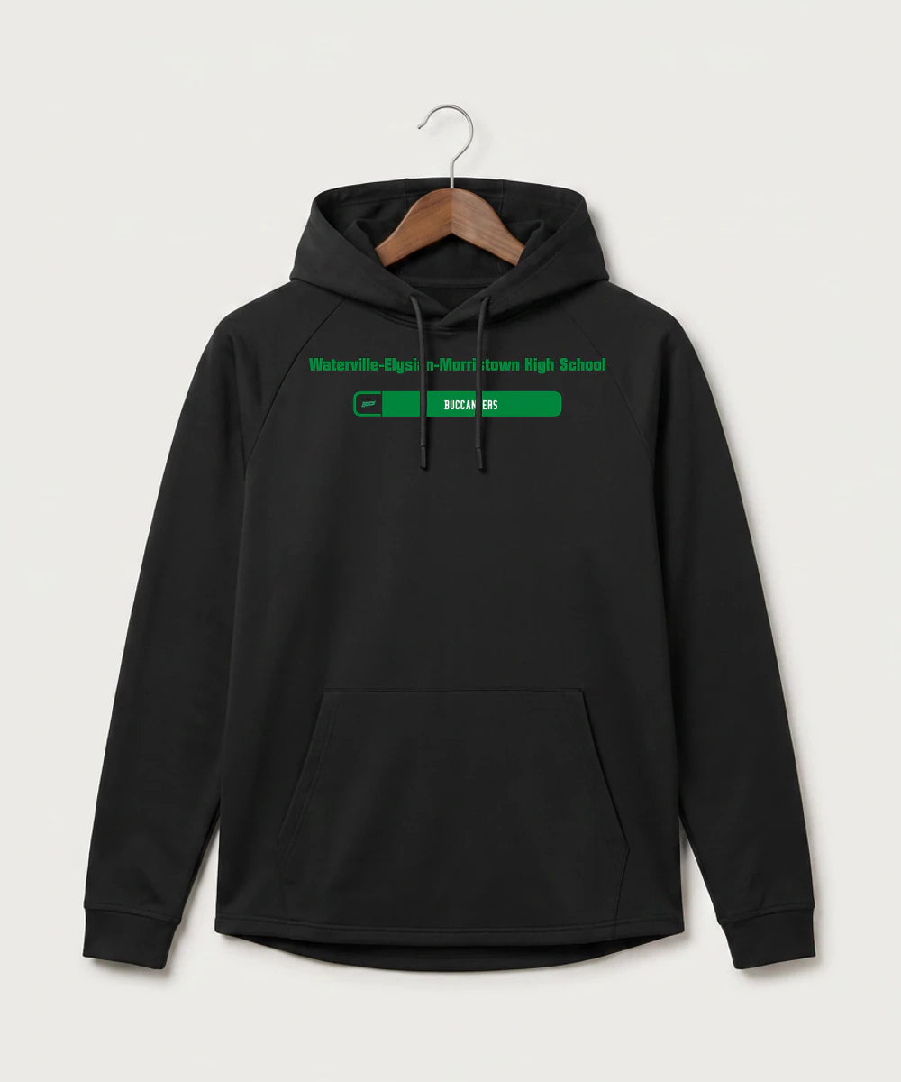 Waterville-Elysian-Morristown High School Football (Boys) - Black Hoodie - Full Front