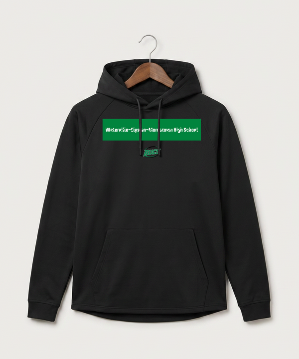Waterville-Elysian-Morristown High School Football (Boys) - Black Hoodie - Full Front