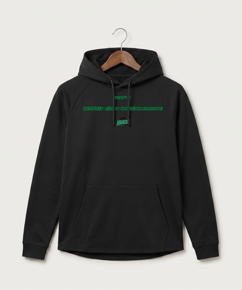 Waterville-Elysian-Morristown High School Football (Boys) - Black Hoodie - Full Front