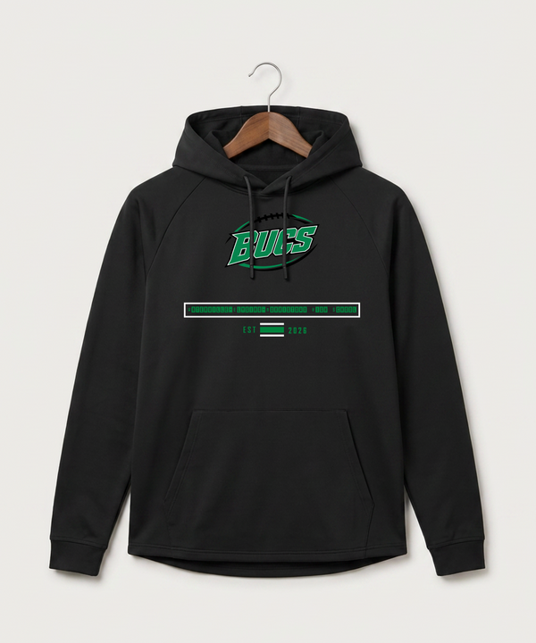 Waterville-Elysian-Morristown High School Football (Boys) - Black Hoodie - Full Front