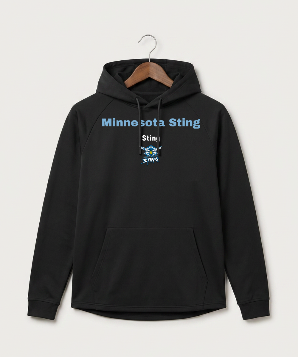 Minnesota Sting Athletics - Black Hoodie - Full Front