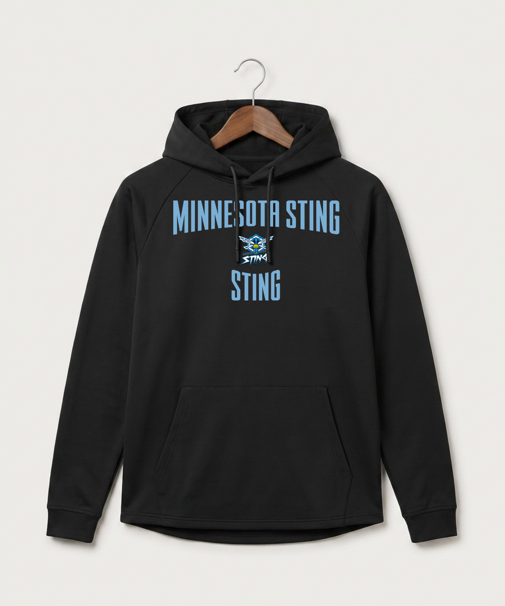 Minnesota Sting Athletics - Black Hoodie - Full Front