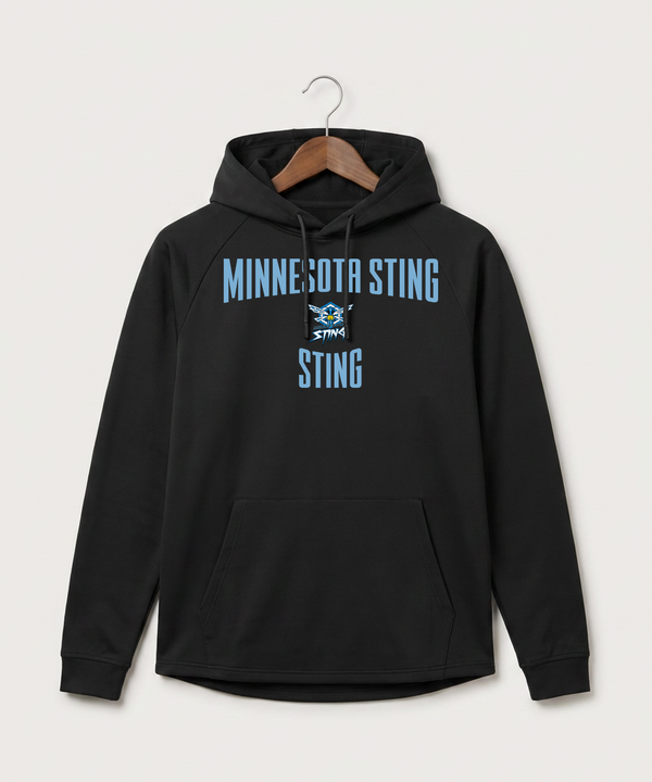 Minnesota Sting Athletics - Black Hoodie - Full Front