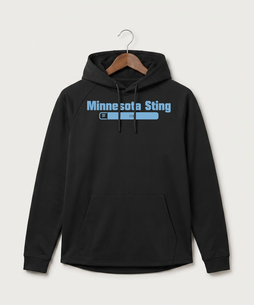 Minnesota Sting Athletics - Black Hoodie - Full Front