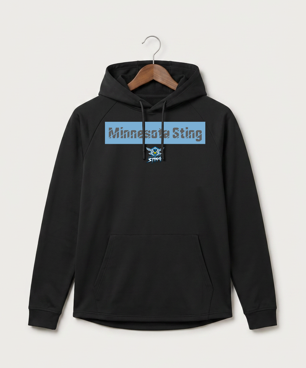 Minnesota Sting Athletics - Black Hoodie - Full Front