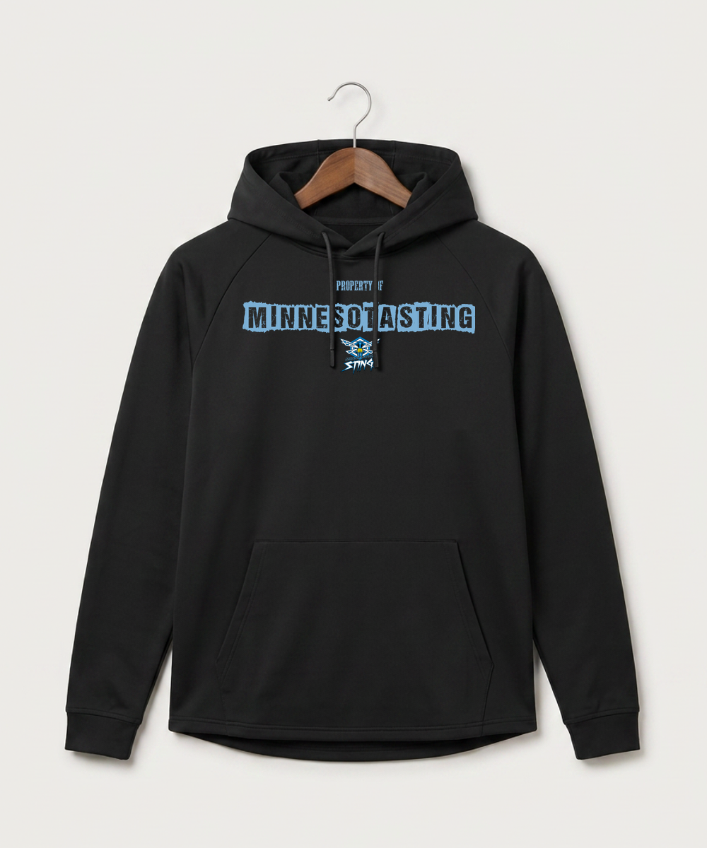 Minnesota Sting Athletics - Black Hoodie - Full Front