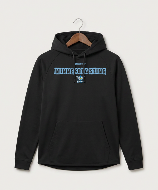 Minnesota Sting Athletics - Black Hoodie - Full Front