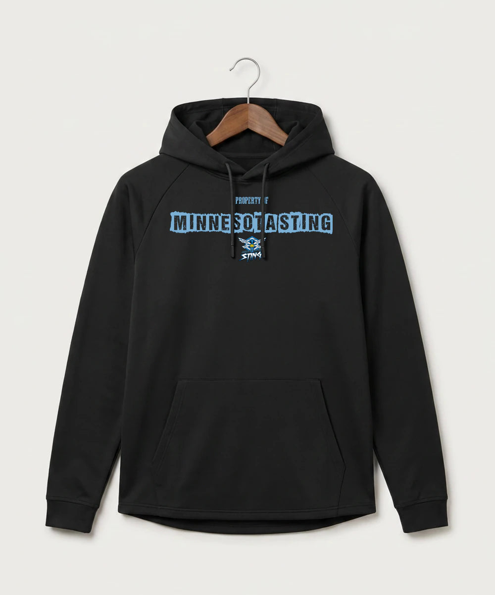 Minnesota Sting Athletics - Black Hoodie - Full Front