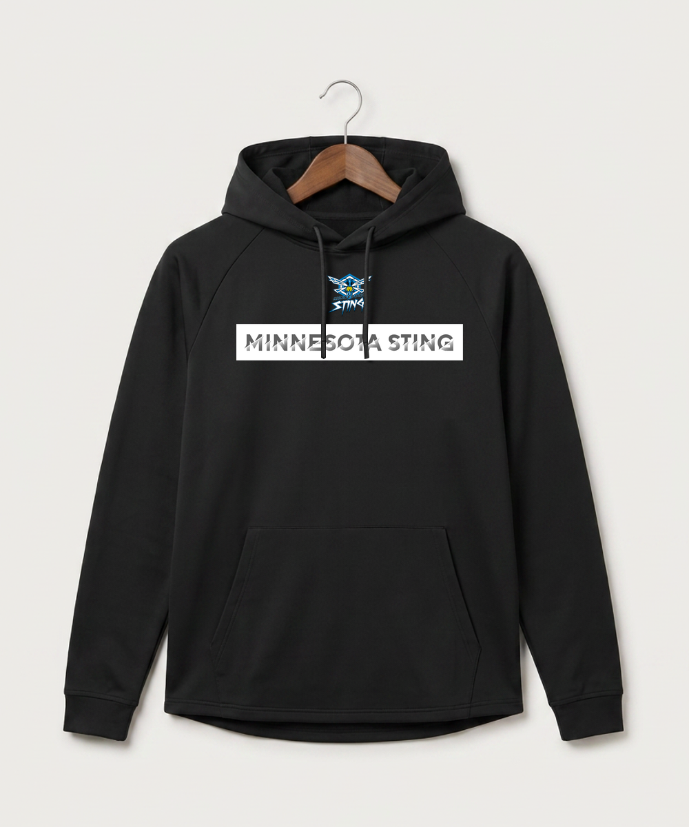 Minnesota Sting Athletics - Black Hoodie - Full Front
