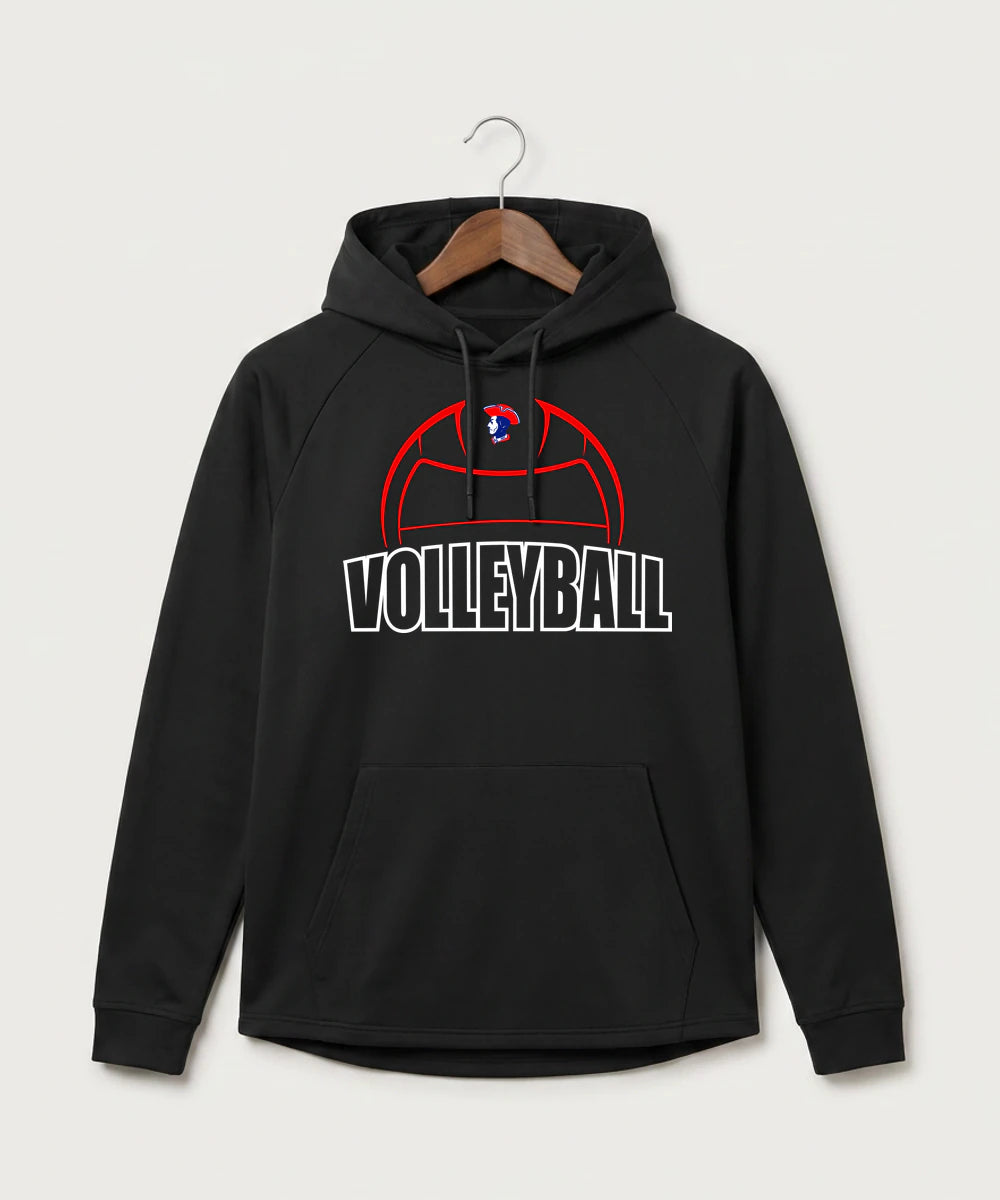 Hills-Beaver Creek High School Volleyball (Girls) - Black Hoodie - Full Front