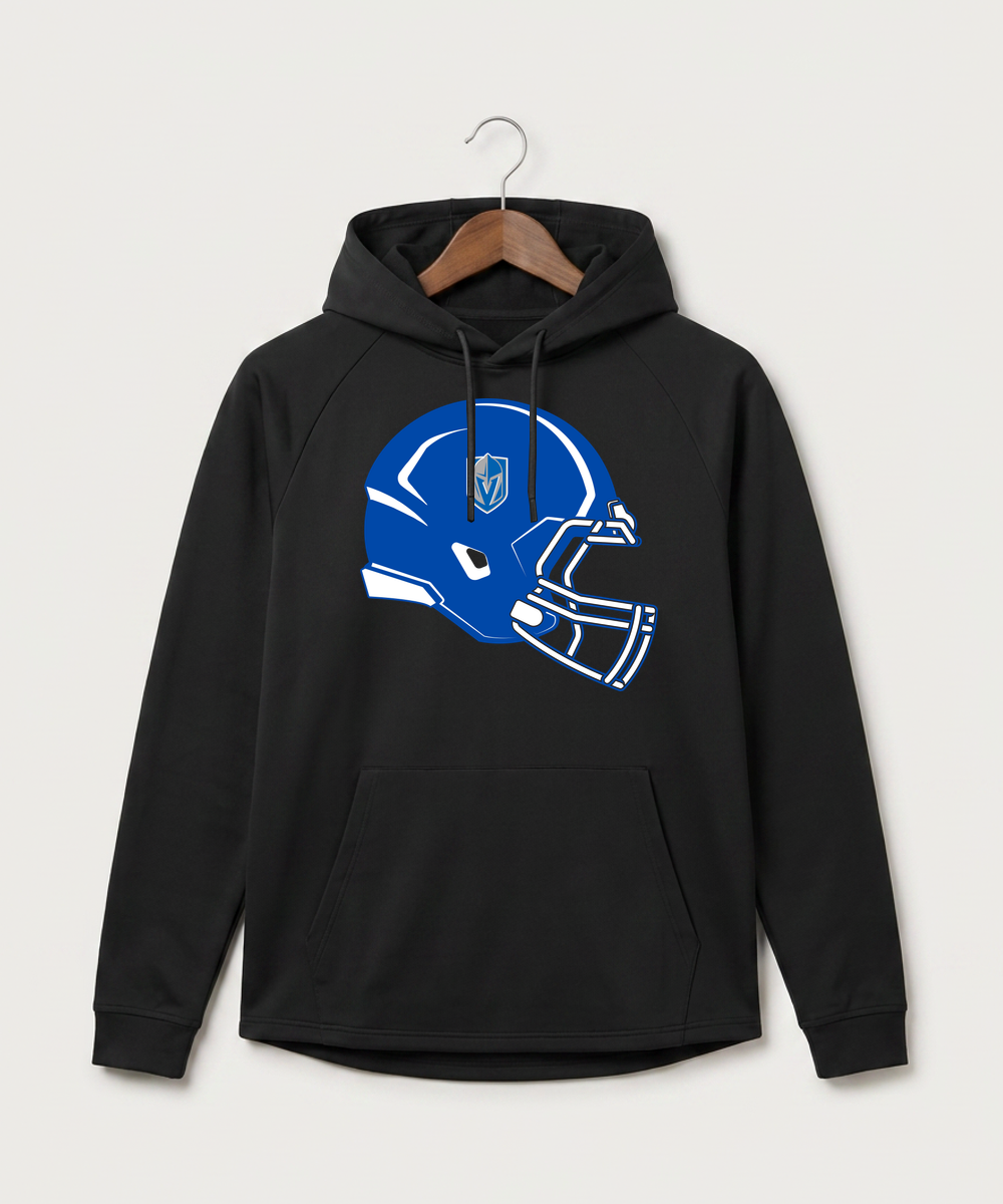 Lake Crystal-Welcome-Memorial High School Football (Boys) - Black Hoodie - Full Front
