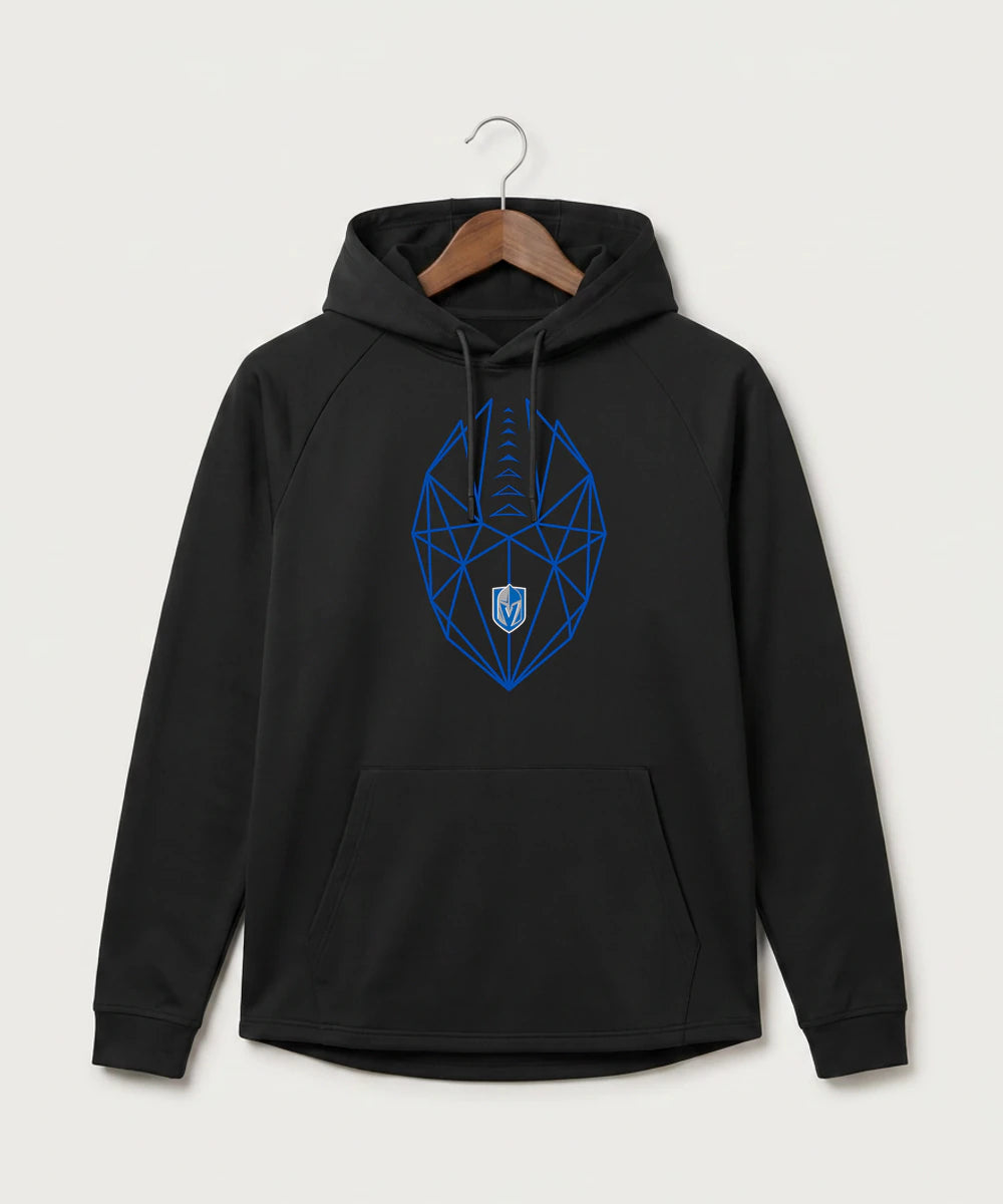 Lake Crystal-Welcome-Memorial High School Football (Boys) - Black Hoodie - Full Front