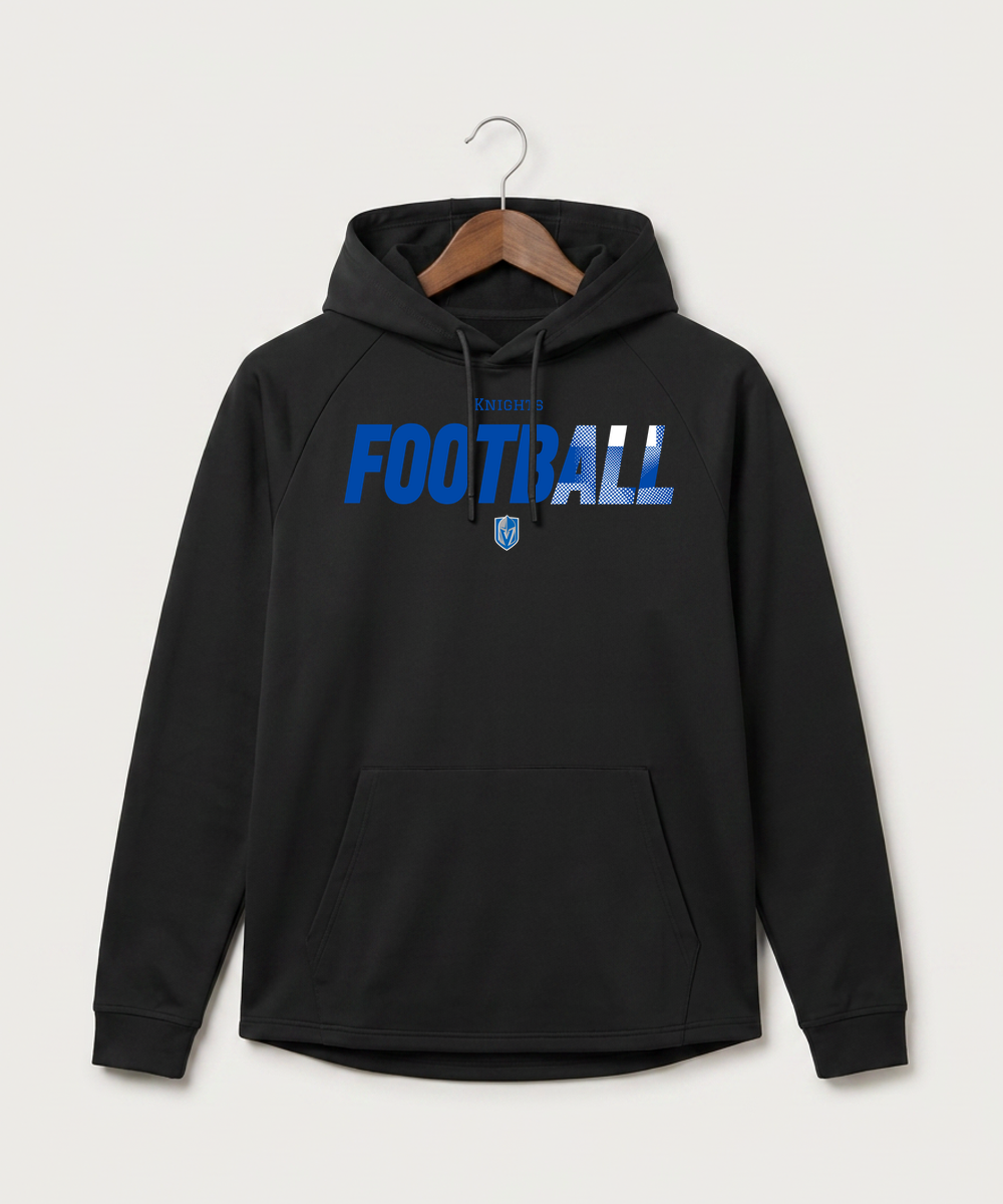 Lake Crystal-Welcome-Memorial High School Football (Boys) - Black Hoodie - Full Front