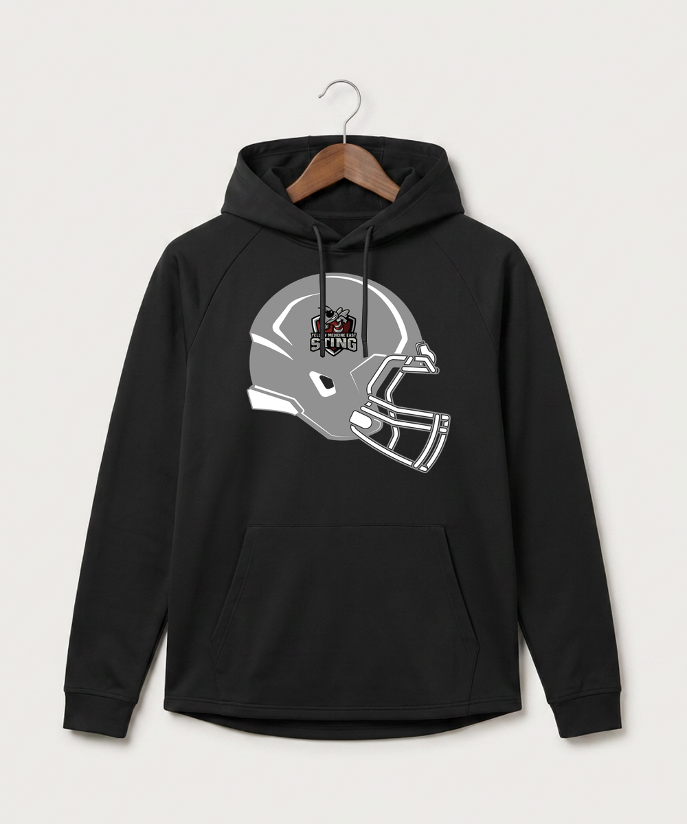 Yellow Medicine East High School Football (Boys) - Black Hoodie - Full Front
