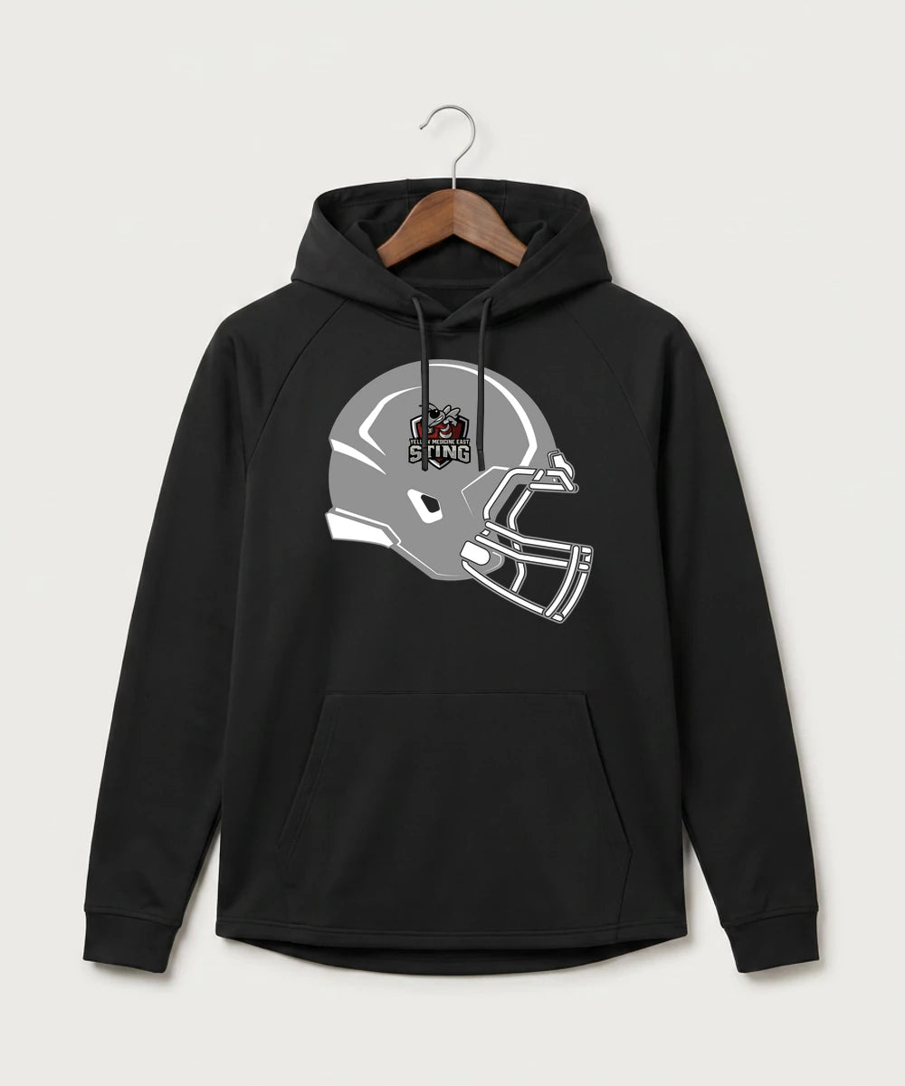 Yellow Medicine East High School Football (Boys) - Black Hoodie - Full Front