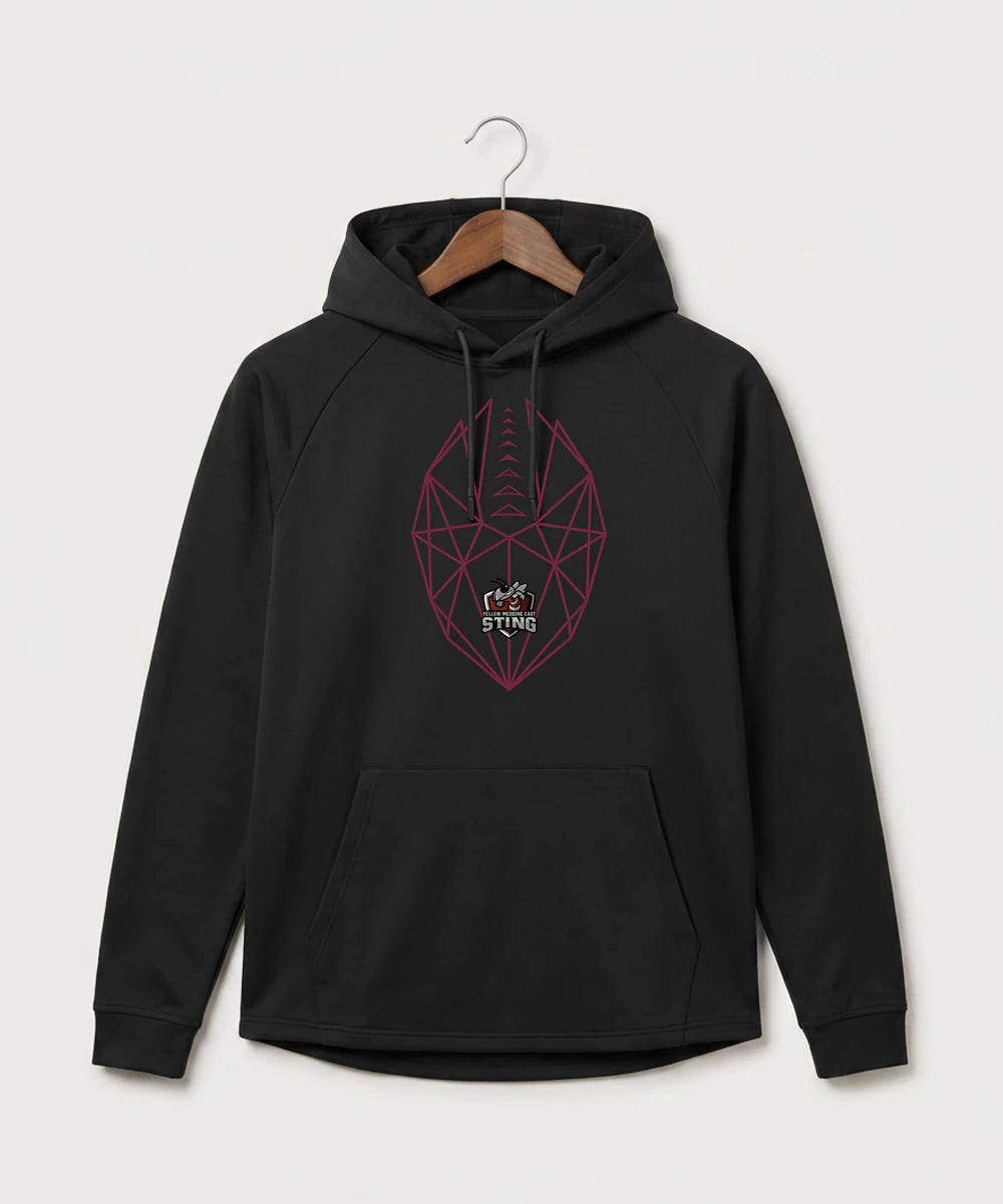 Yellow Medicine East High School Football (Boys) - Black Hoodie - Full Front