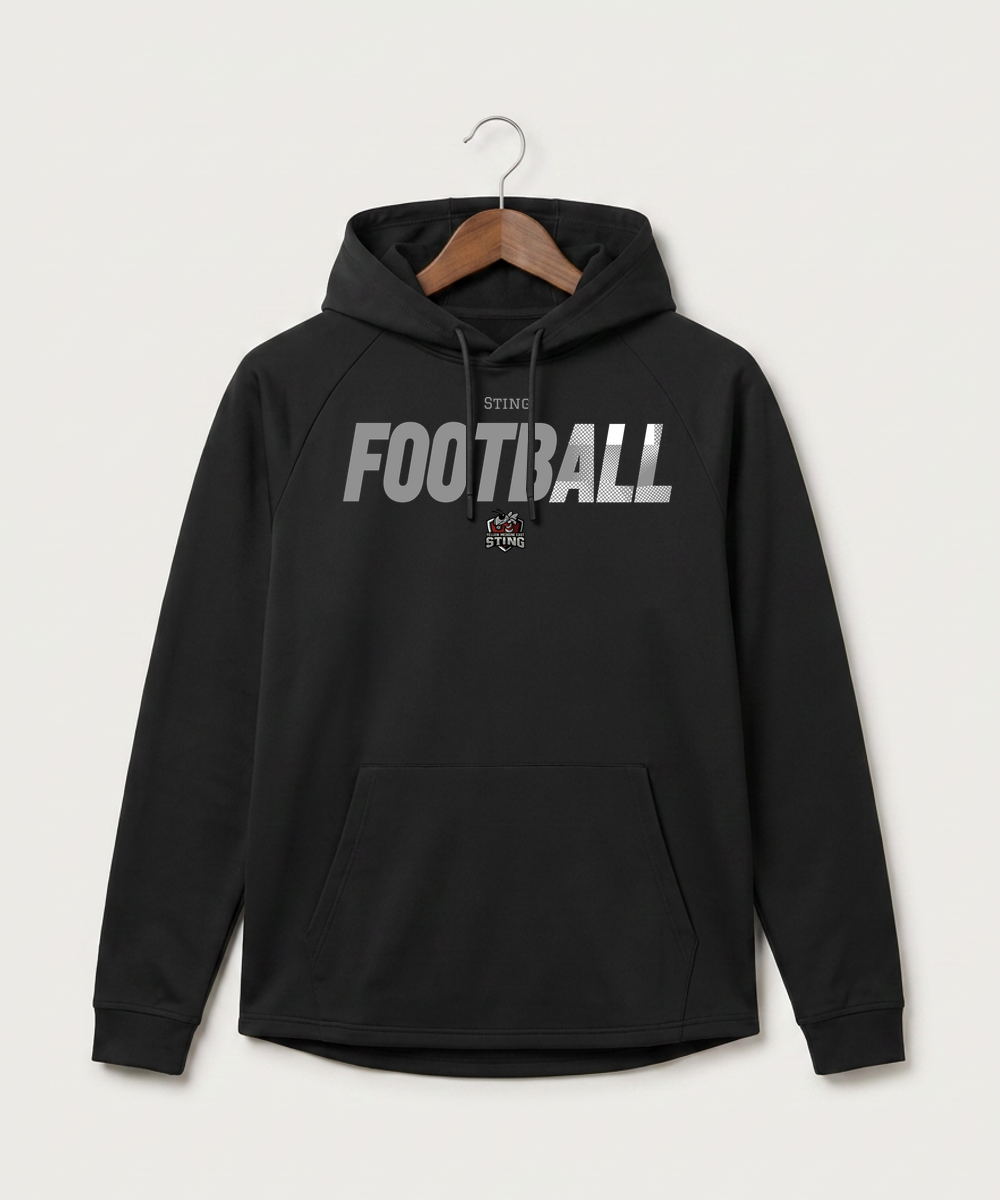 Yellow Medicine East High School Football (Boys) - Black Hoodie - Full Front