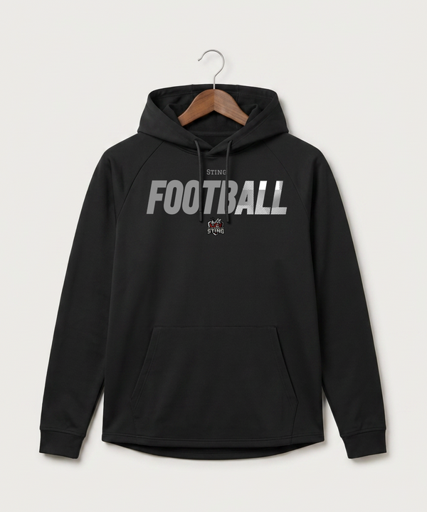 Yellow Medicine East High School Football (Boys) - Black Hoodie - Full Front