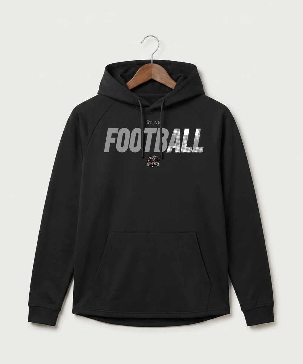 Yellow Medicine East High School Football (Boys) - Black Hoodie - Full Front