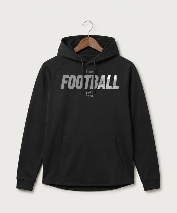 Yellow Medicine East High School Football (Boys) - Black Hoodie - Full Front