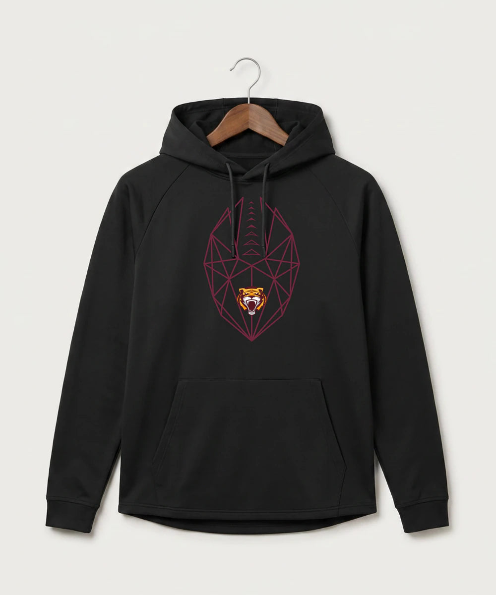 Stewartville High School Football (Boys) - Black Hoodie - Full Front