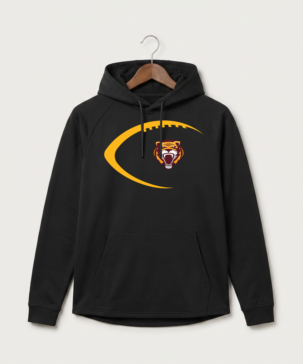 Stewartville High School Football (Boys) - Black Hoodie - Full Front