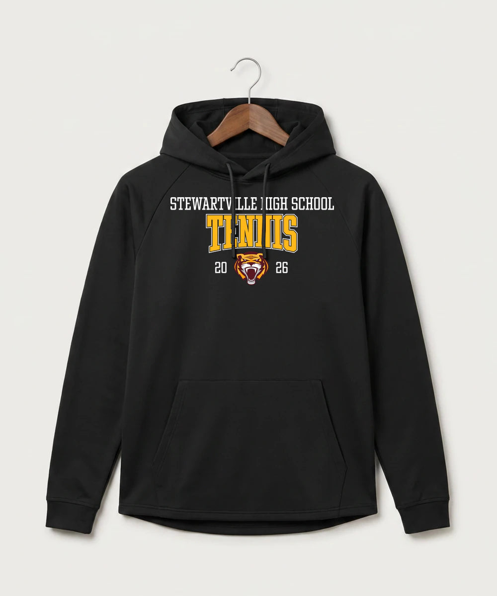 Stewartville High School Tennis (Coed) - Black Hoodie - Full Front