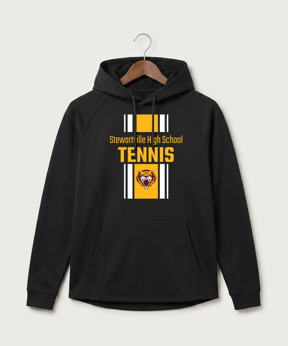 Stewartville High School Tennis (Coed) - Black Hoodie - Full Front