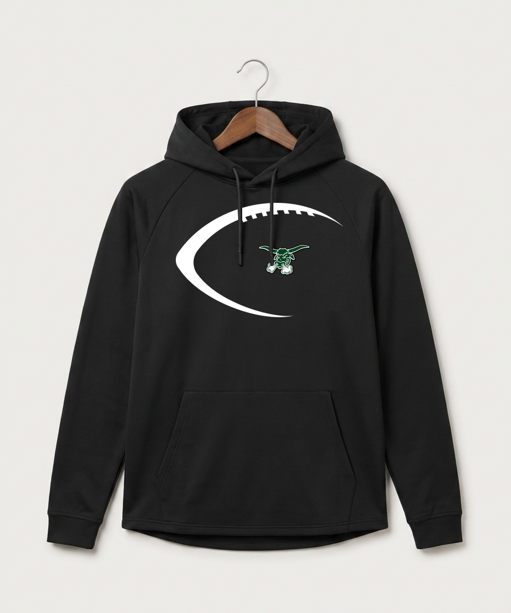 West Fargo High School Football (Boys) - Black Hoodie - Full Front