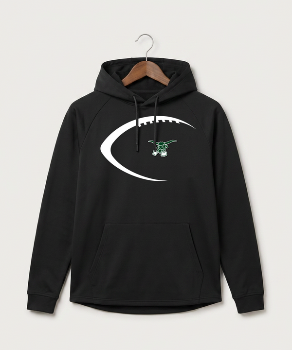 West Fargo High School Football (Boys) - Black Hoodie - Full Front